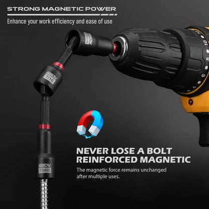 41/59/80-Piece Magnetic Impact Nut Driver Set – SAE & Metric with Adapters & Extensions
